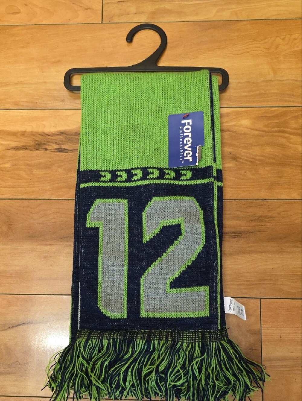 NWT Seattle Seahawks 12th Man Knit Scarf Forever Collectibles